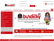 Tablet Screenshot of bundicky.cz